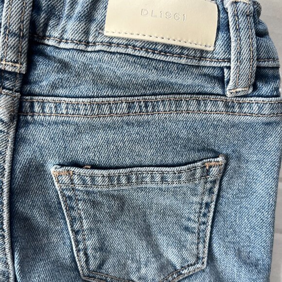 Girl - 3T - DL1961 Denim Jeans with White Stripe - Picture 4 of 5